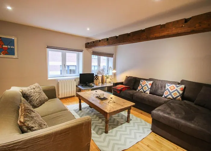 Duplex In The Heart Of Old Lille Terrace + Parking