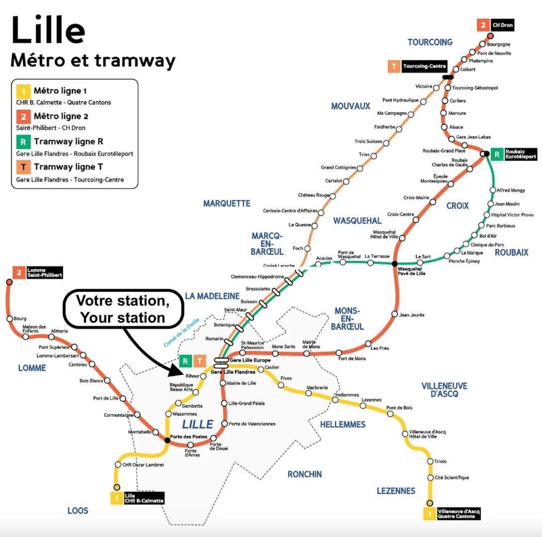 Apartment Duplex In The Heart Of Old Terrace + Parking Lille